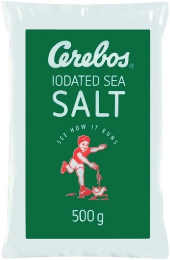 [SLTH5FXYDPXXBEYY] CEREBOS Iodated Sea Salt (500 g)