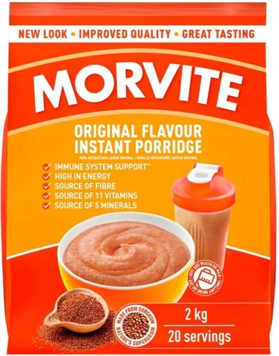 [CFEH26UK7GV4ETGG] Morvite Instant Porridge Original Flavour Pouch (5 x 2 kg)