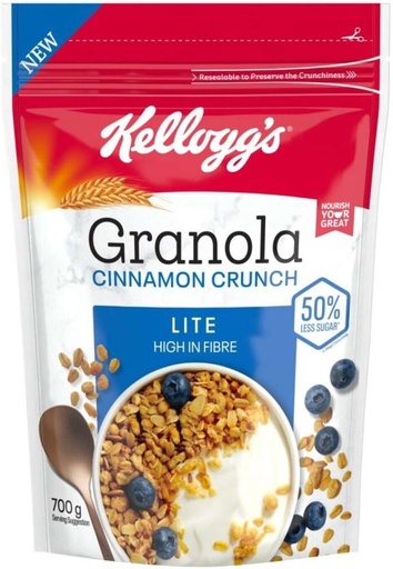 [CFEHFRAHHFRH7BY9] Kellogg's Granola Cinnamon Crunch Pouch (700 g)