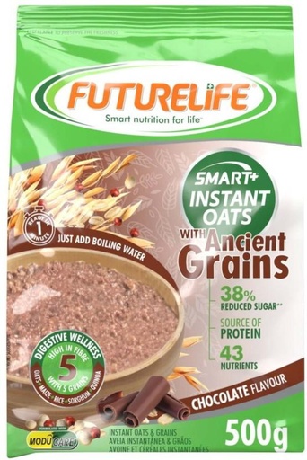 [CFEH26UKPZXNXHYG] Futurelife Smart Instant with Ancient Grains Chocolate Oats Pouch (500 g)