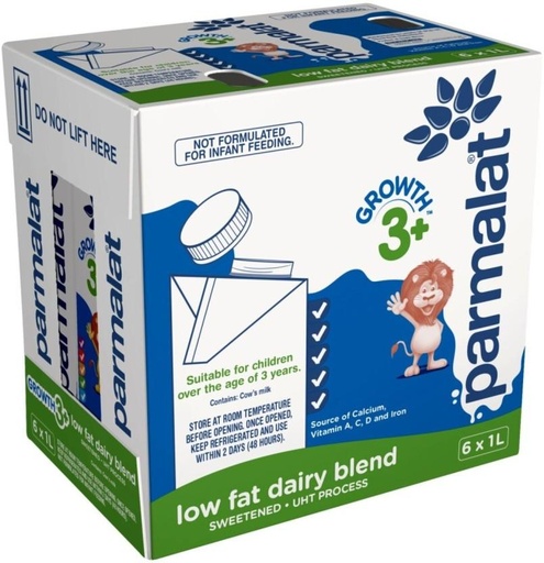 [MLKHFXJTJ9PB87ZX] Parmalat Growth 3+, Plain Flavour (6 x 1 L)