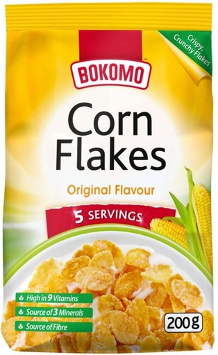 [CFEH26UKYWJWBNGS] Bokomo Corn Flakes Pouch (12 x 200 g)