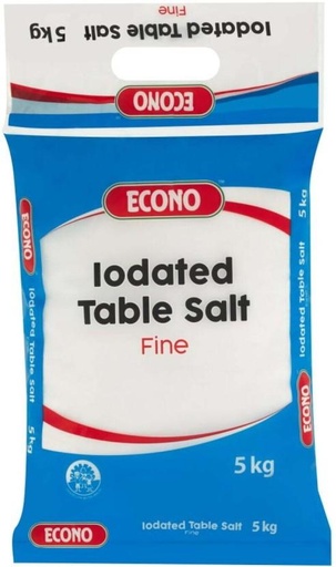 [SLTH7T28KUKHFSCD] Econo Fine Table Iodized Salt (5 kg)
