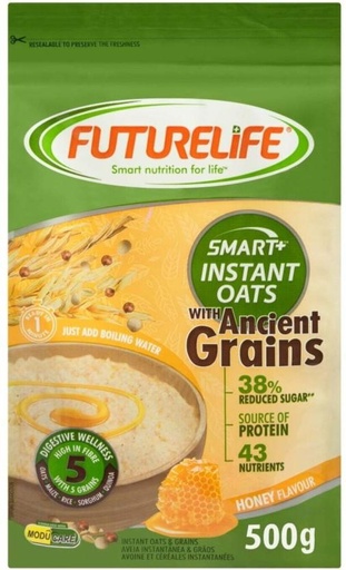 [CFEH26UVBF2GVJSS] Futurelife Smart Instant with Ancient Grains Honey Oats Pouch (12 x 500 g)