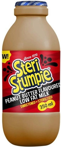 [MLKHFXJTYHGZDZNJ] Steri Stumpie Flavoured Low Fat Milk, Peanut Butter Flavour (350 ml)