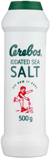 [SLTH5FXYGFVNUNMV] CEREBOS Iodised Iodized Salt (500 g, Pack of 20)