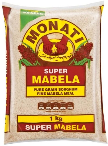 [CFEH9K26FHYZCDNF] Monati Super Mabele Pure Grain Sorghum Meal Pouch (1 kg)