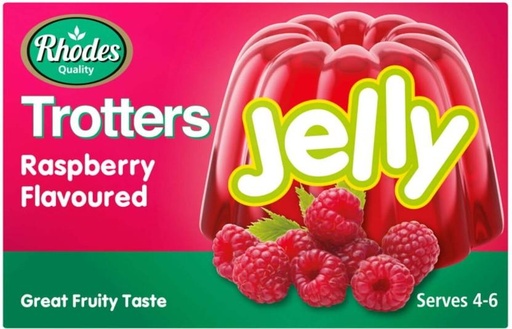 [BITHFQMMYSSKBFHC] Rhodes Trotters Rasberry Flavoured Jelly Crystals (40 g)