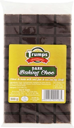[BITH4VFSQFTPZNFB] Trumps Dark Chocolate Baking Bars Paste (500 g)