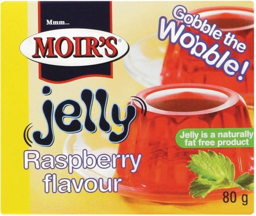 [BITH4VFQ7GYPDX4E] Moir's Raspberry Flavour Jelly Crystals (6 x 80 g)