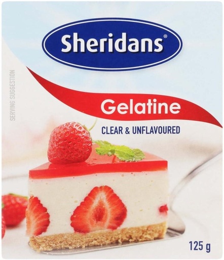 [BITHFQMQEDAXYVRQ] Sheridans Clear and Unflavoured Gelatin Powder (12 x 125 g)