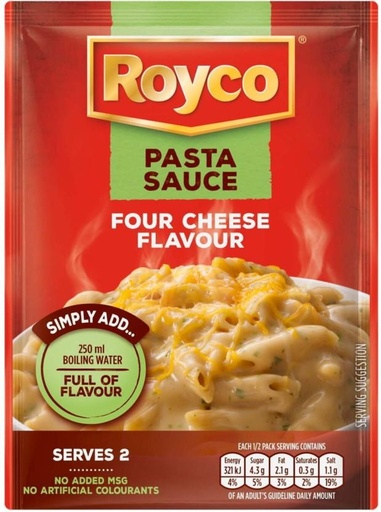 [SKPHFHDMTXFYTAQJ] Royco Four Cheese Flavour Pasta Sauce Sauce Mix (45 g)