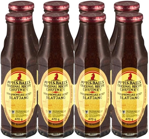 [SKPH5YGHFR6KZG7U] MRS BALL'S Oorspronklike Respe Blatjang Dip (8 x 470 g)