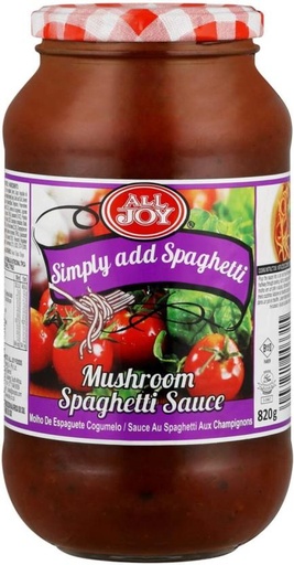 [SKPH26RQXA9XSZNA] All Joy Mushroom Spaghetti Sauce Sauce (820 g)
