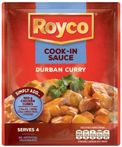[SKPH5YGHVGDBYHJP] ROYCO Durban Curry Sauce (38 g)