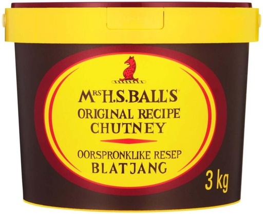 [SKPH5YGHUF2ZH52Q] MRS BALL'S Oorspronklike Respe Blatjang Dip (4 x 3 kg)
