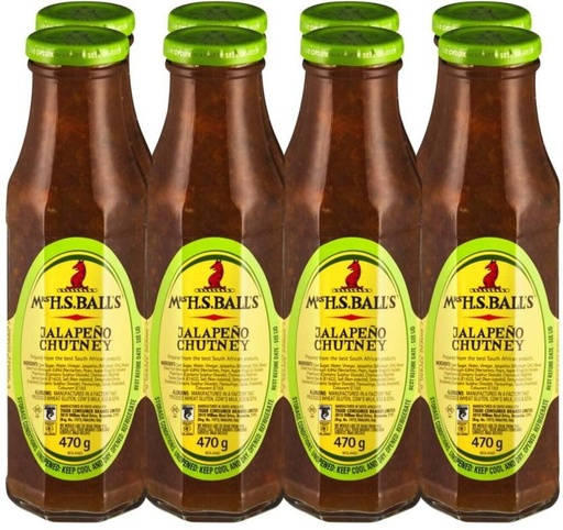 [SKPH5YGHFUASEFHG] MRS BALL'S Jalapeno Dip (8 x 470 g)