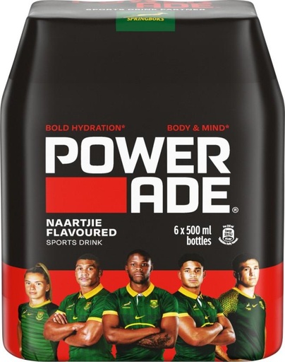 [ESMH26TWK9RVYDZW] Powerade Naartjie Sports Drink (Naartjie Flavoured, 6 x 500 ml)