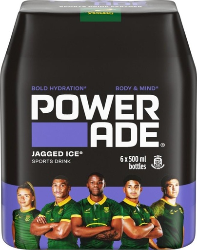 [ESMH26TWVCPUQEWB] Powerade Jagged Ice Sports Drink (Jagged Ice Flavoured, 24 x 500 ml)