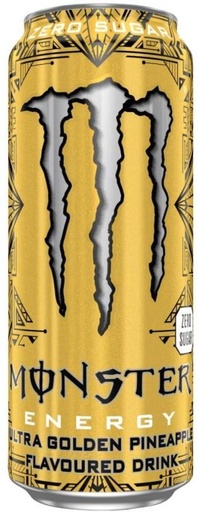 [ESMH26TWNBAFYBAR] Monster Ultra Golden Pineapple Energy Drink (Pineapple Flavoured, 4 x 500 ml)
