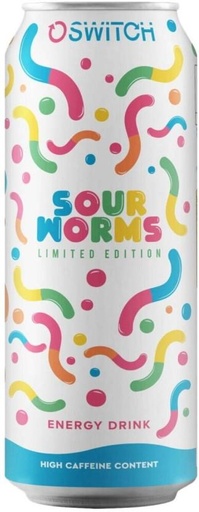 [ESMHFS9DWBYNNYJU] Switch Sour Worms Limited Edition Energy Drink (Sour Flavoured, 500 ml)