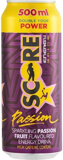 [ESMH26TWVMEQTPQD] Score Sparkling Passion Fruit Flavoured Energy Drink (Passion Fruit Flavoured, 24 x 500 ml)