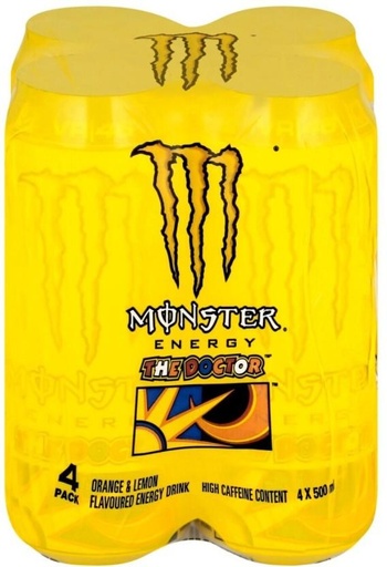 [ESMH26TWBSDTVTY3] Monster VR46 The Doctor Energy Drink (Citrus Flavoured, 500 ml)