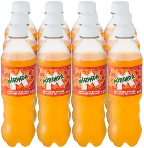 [ADKHYRH8W2PPCUHE] Mirinda Carbonated Orange flavoured Soft Drink (12 x 330 ml)