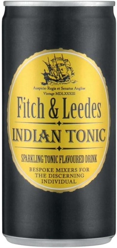 [ADKHYRH8VHBVFVY4] Fitch & Leedes Indian Tonic - Sparkling Tonic Flavoured Drink (24 x 200 ml)