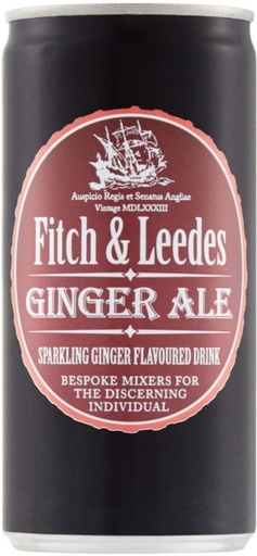 [ADKHYRH8MEZEAT4B] Fitch & Leedes Ginger Ale - Sparkling Ginger Flavoured Drink (6 x 200 ml)
