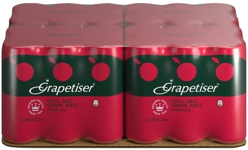 [ADKHYRH8RBQYH9AD] Grapetiser Red Grape Juice Sparkling (24 x 330 ml)