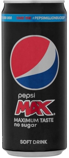 [ADKHYRH8WJGFRCET] Pepsi Max - Maximum Taste, No Sugar (24 x 300 ml)