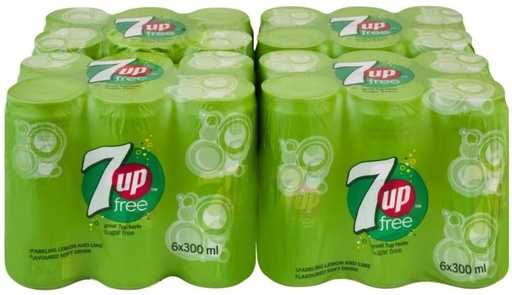 [ADKHYRH8EHZPG49Q] 7Up Lemon and Lime Flavoured Soft Drink (24 x 300 ml)