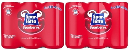 [ADKH4QPZH2RYHFT4] Sparletta Sparberry Low Kilo Soft Drink (24 x 300 ml)