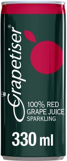 [ADKHYRH89HRA9WQH] Grapetiser Red Grape Juice Sparkling (330 ml)