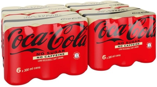 [ADKHYRH85BHBUCQA] Coca-Cola No Sugar No Caffeine (24 x 300 ml)