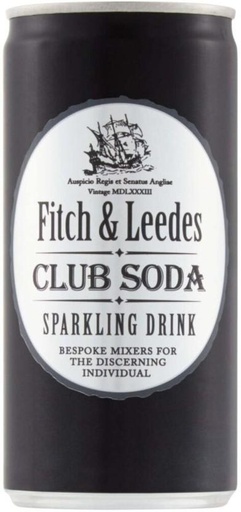 [ADKHYRH8YERPVHAP] Fitch & Leedes Club Soda Sparkling Drink (6 x 200 ml)