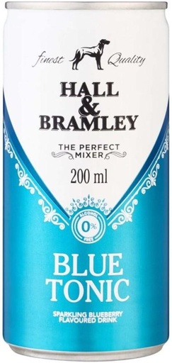 [ADKHYRH8SGVEKYF7] Hall & Bramley Blue Tonic - Sparkling Blueberry Flavoured Drink (6 x 200 ml)