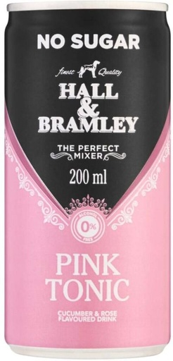 [ADKHYRH8UNWEDHEM] Hall & Bramley Pink Tonic - No Sugar (6 x 200 ml)