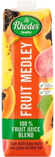 [DKJH7RP3RZ6HUGRN] Rhodes Fruit Medley 100% Fruit Juice Blend (1 L)