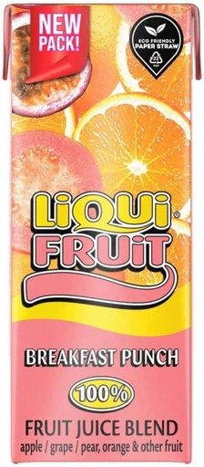 [DKJH26TJZ23GYWZH] Liqui Fruit Breakfast Punch 100% Fruit Juice Blend (24 x 200 ml)