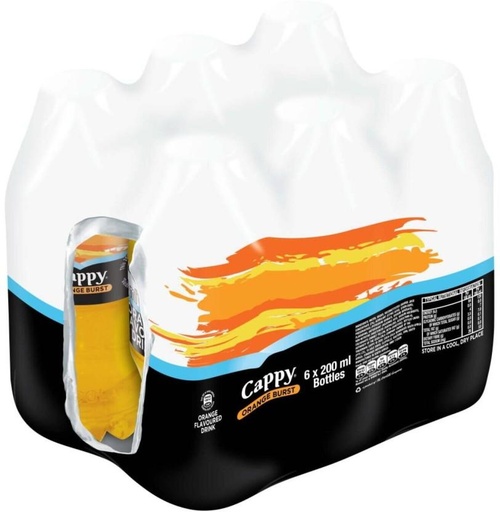 [DKJH26TJKANUTGUU] Cappy Orange Burst Flavoured Drink (6 x 200 ml)