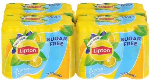 [DKJH4UFFBAFVF98T] Lipton Sugar Free Lemon Flavoured Iced Tea (24 x 300 ml)