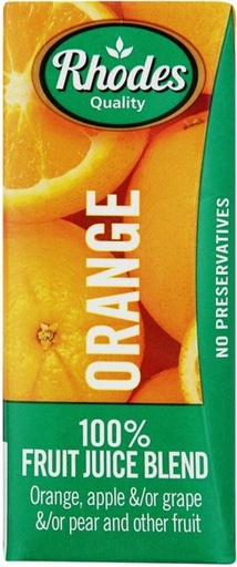 [DKJHFRU4JCZQN3UQ] Rhodes Orange 100% Fruit Juice Blend (200 ml)