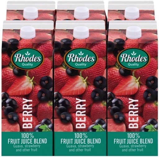 [DKJH4UFFHNRU6Z68] Rhodes Berry 100% Fruit Juice Blend (6 x 1 L)