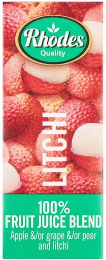 [DKJHFRU4HASP9SDH] Rhodes Litchi 100% Fruit Juice Blend (200 ml)