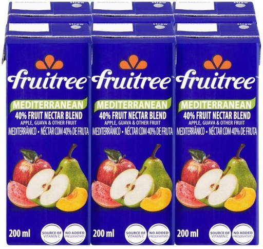 [DKJH26TJYTTMYRVX] Fruitree Mediterranean Fruit Nectar Blend (6 x 200 ml)
