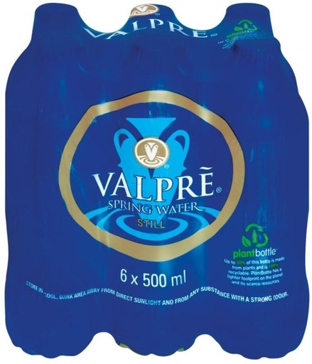 [WERHFQSDAYUZTZZ8] Valpre Still Spring Mineral Water (6 x 500 ml)