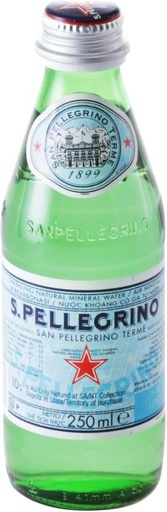 [WERHFQSGEDVY5R9J] San Pellegrino Sparkling Natural Mineral Water (1 x 250 ml)