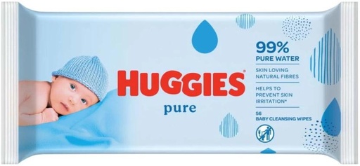 [WPEHFXNXXGNJCGMF] Huggies Pure (Pack of 1, 56 Wipes per Pack)